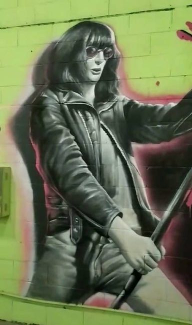 Graffitis en el interior: zona de descanso